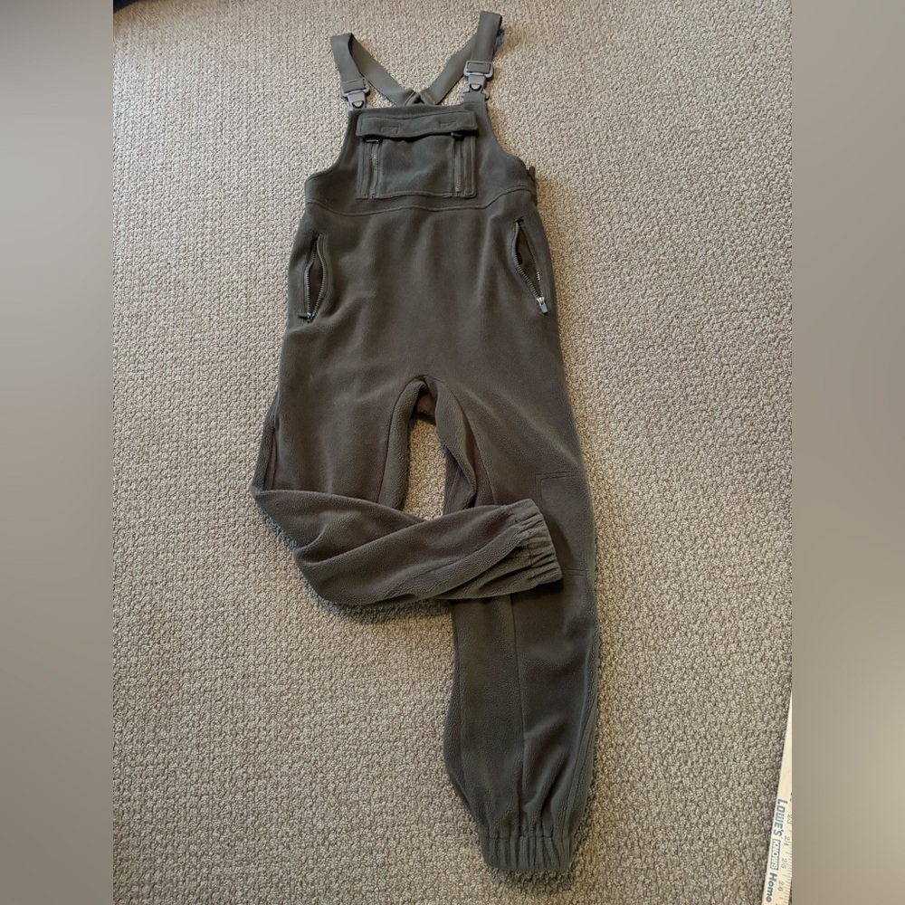 Woman’s Fleece Olive Green Women's Jumpsuit